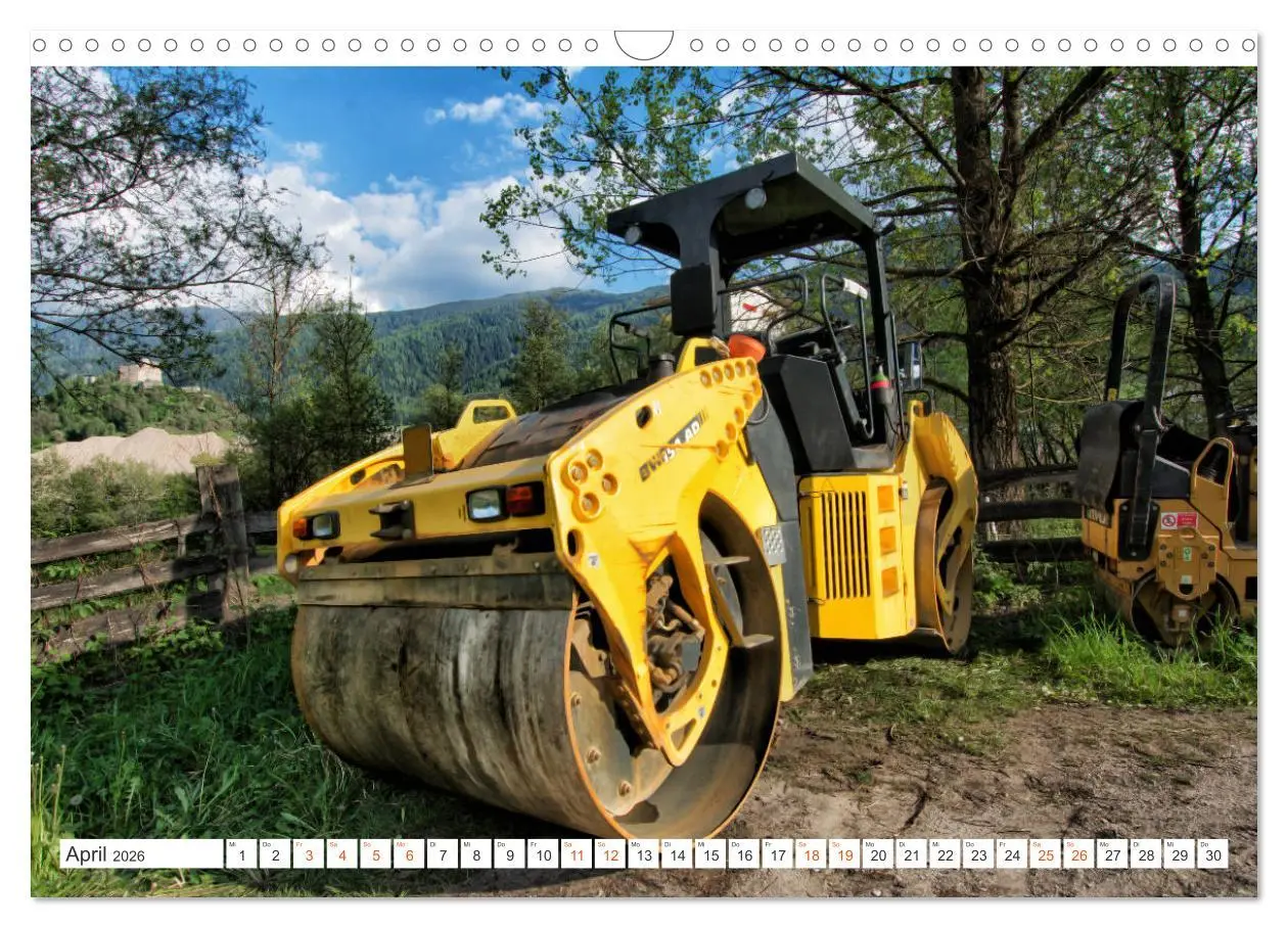 Bild: 9783457856918 | Baumaschinen - Maschinen auf der Baustelle (Wandkalender 2026 DIN...
