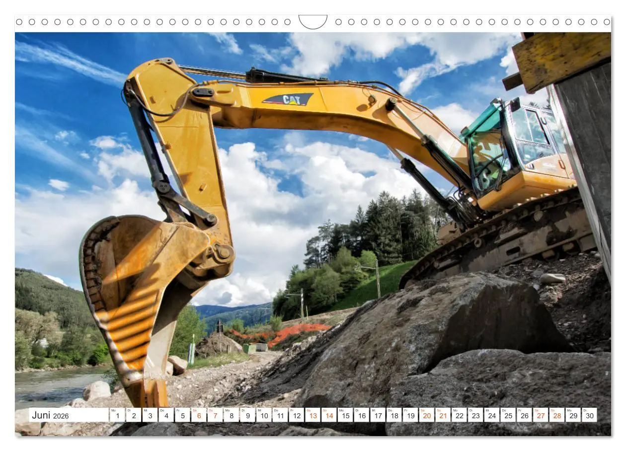 Bild: 9783457856918 | Baumaschinen - Maschinen auf der Baustelle (Wandkalender 2026 DIN...