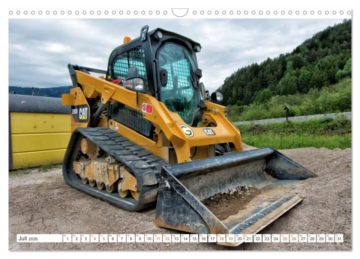 Bild: 9783457856918 | Baumaschinen - Maschinen auf der Baustelle (Wandkalender 2026 DIN...