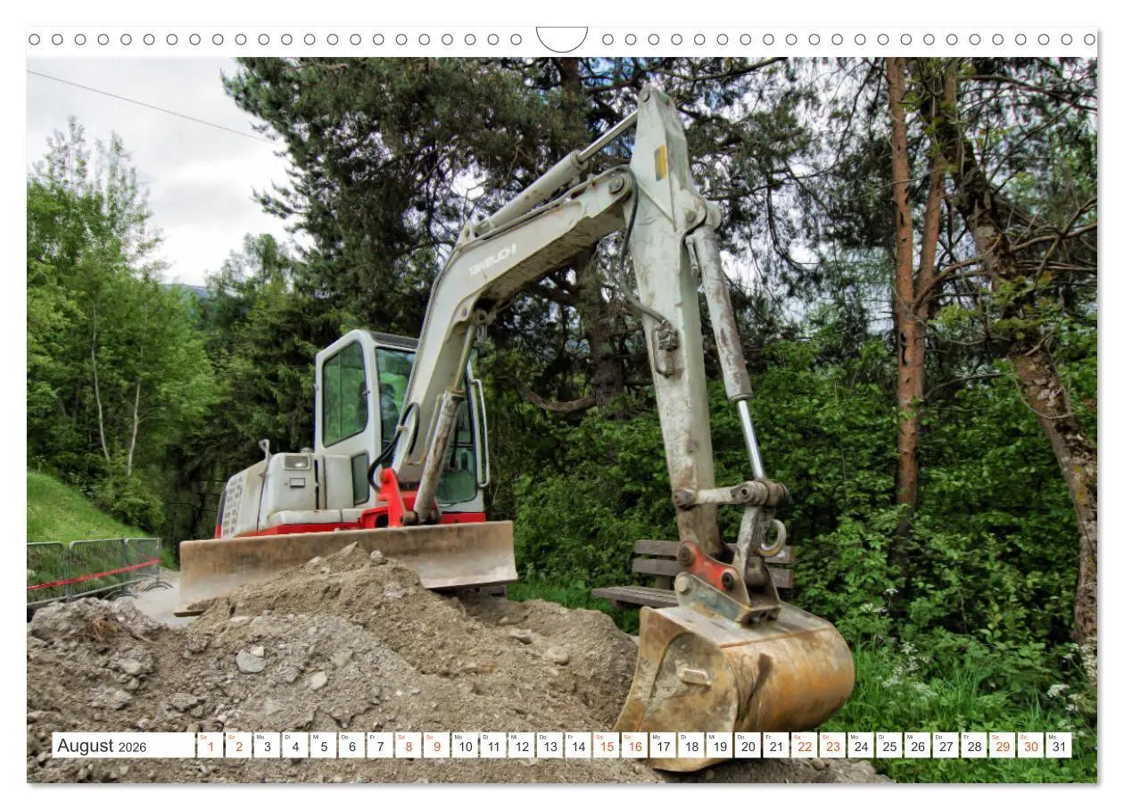 Bild: 9783457856918 | Baumaschinen - Maschinen auf der Baustelle (Wandkalender 2026 DIN...