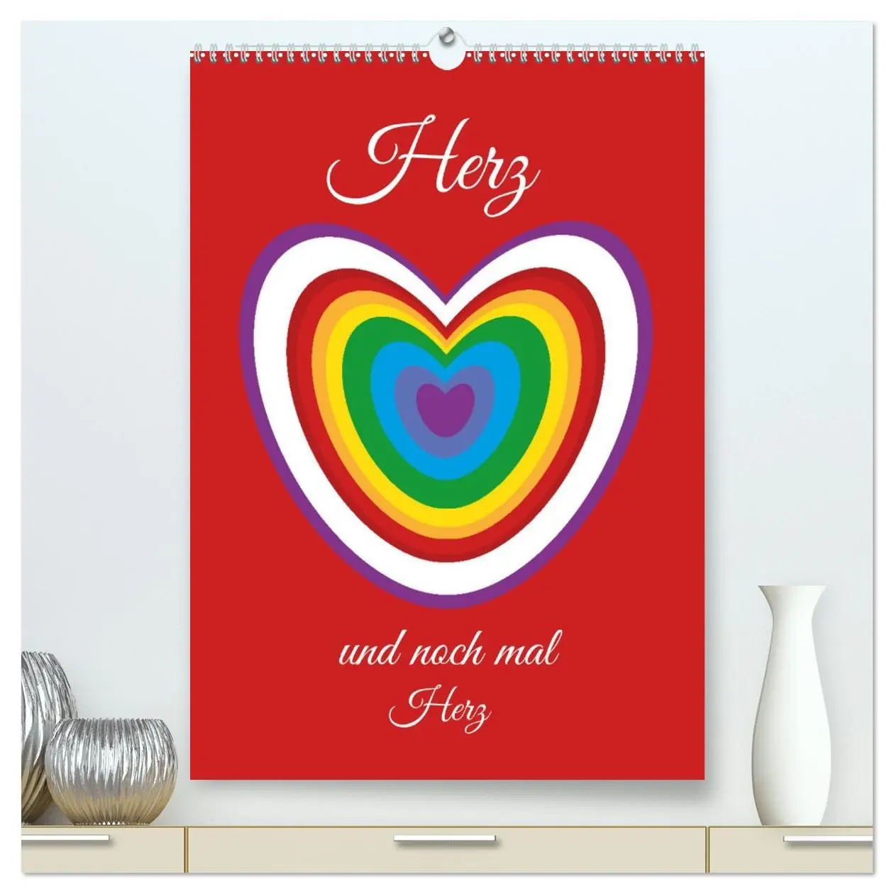 Cover: 9783516326918 | Herz und noch mal Herz (hochwertiger Premium Wandkalender 2026 DIN...