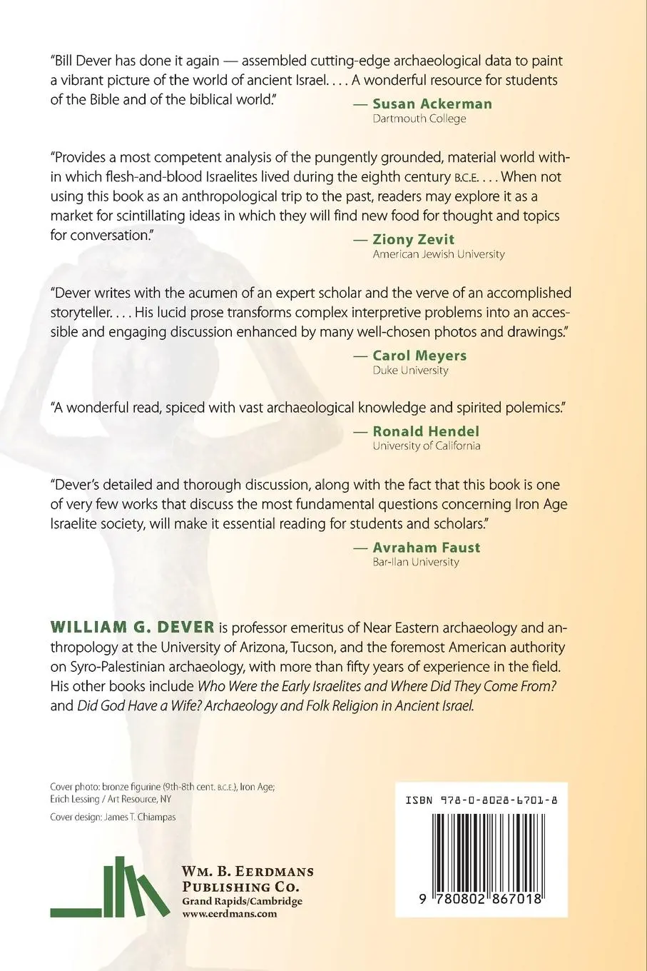 Rückseite: 9780802867018 | Lives of Ordinary People in Ancient Israel | William G Dever | Buch