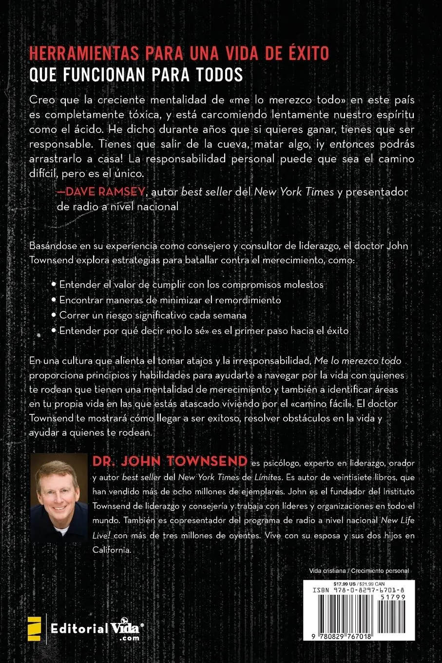 Rückseite: 9780829767018 | El Me lo merezco todo | John Townsend | Taschenbuch | Spanisch | 2016