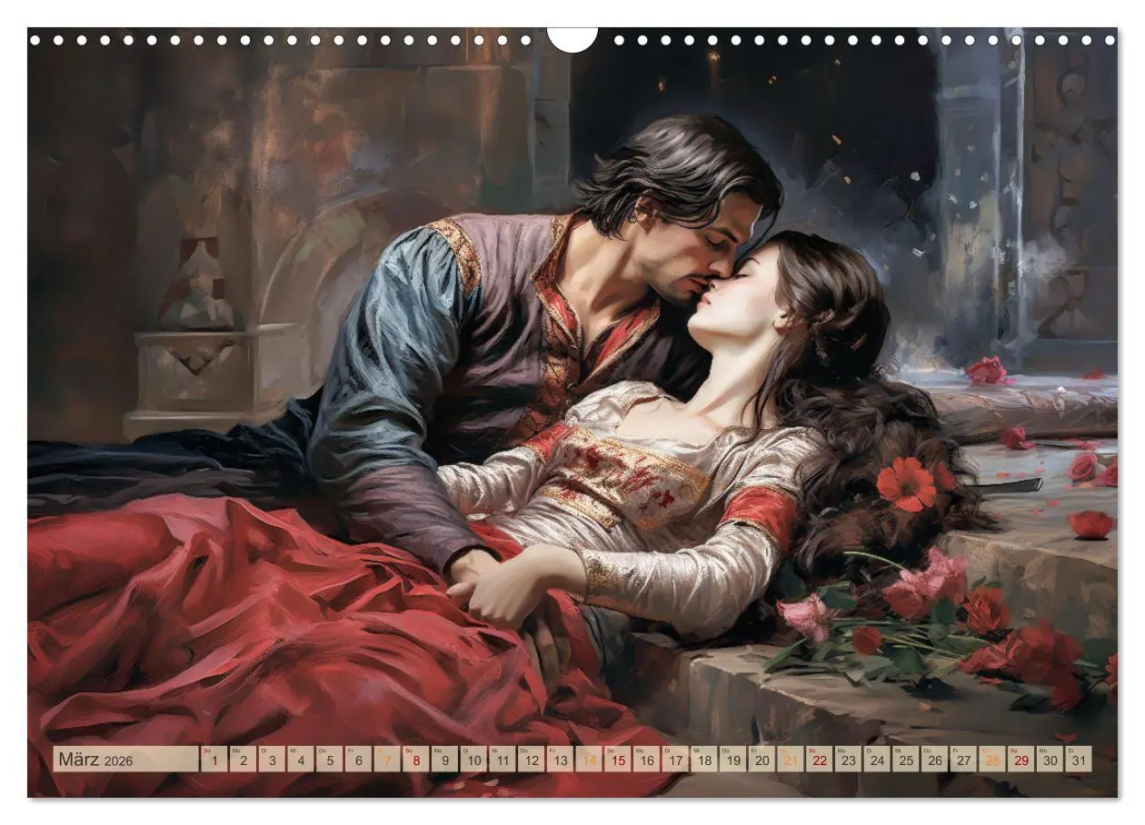 Bild: 9783457507018 | Literarische Meisterwerke (Wandkalender 2026 DIN A3 quer), CALVENDO...