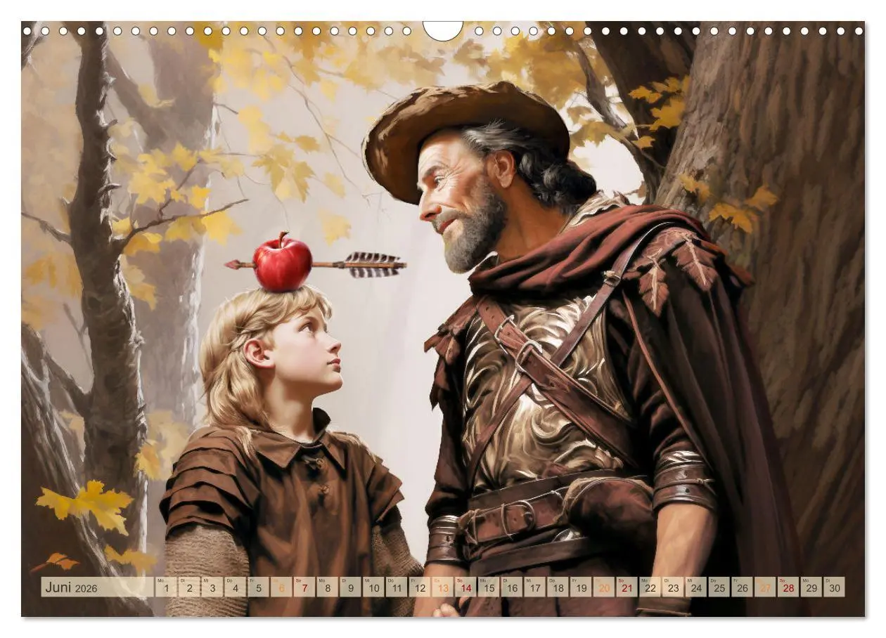 Bild: 9783457507018 | Literarische Meisterwerke (Wandkalender 2026 DIN A3 quer), CALVENDO...