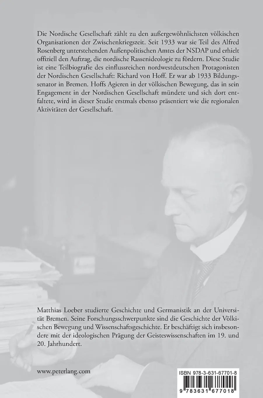 Rückseite: 9783631677018 | Völkische Bewegung zwischen Weser und Ems | Matthias Loeber | Buch