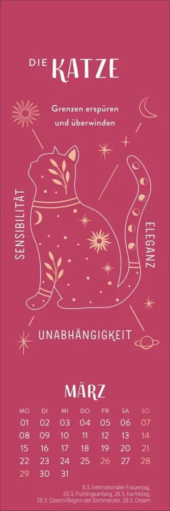 Bild: 9783756417018 | Krafttiere Lesezeichen &amp; Kalender 2027 | Kalender | Geblockt | 13 S.