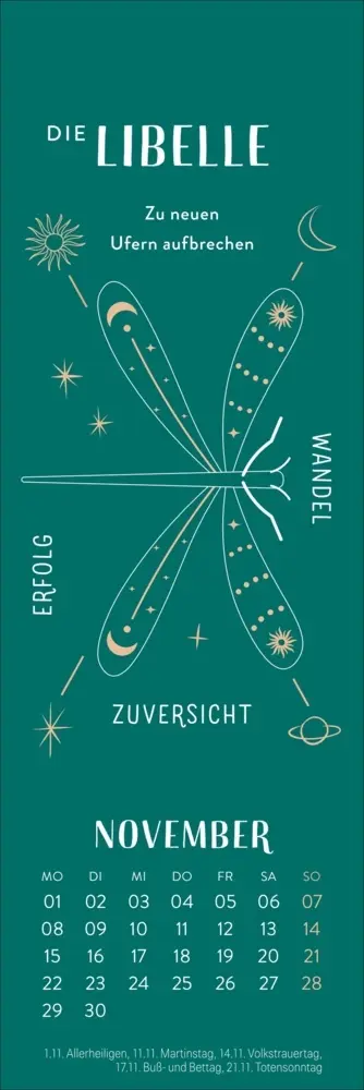 Bild: 9783756417018 | Krafttiere Lesezeichen &amp; Kalender 2027 | Kalender | Geblockt | 13 S.