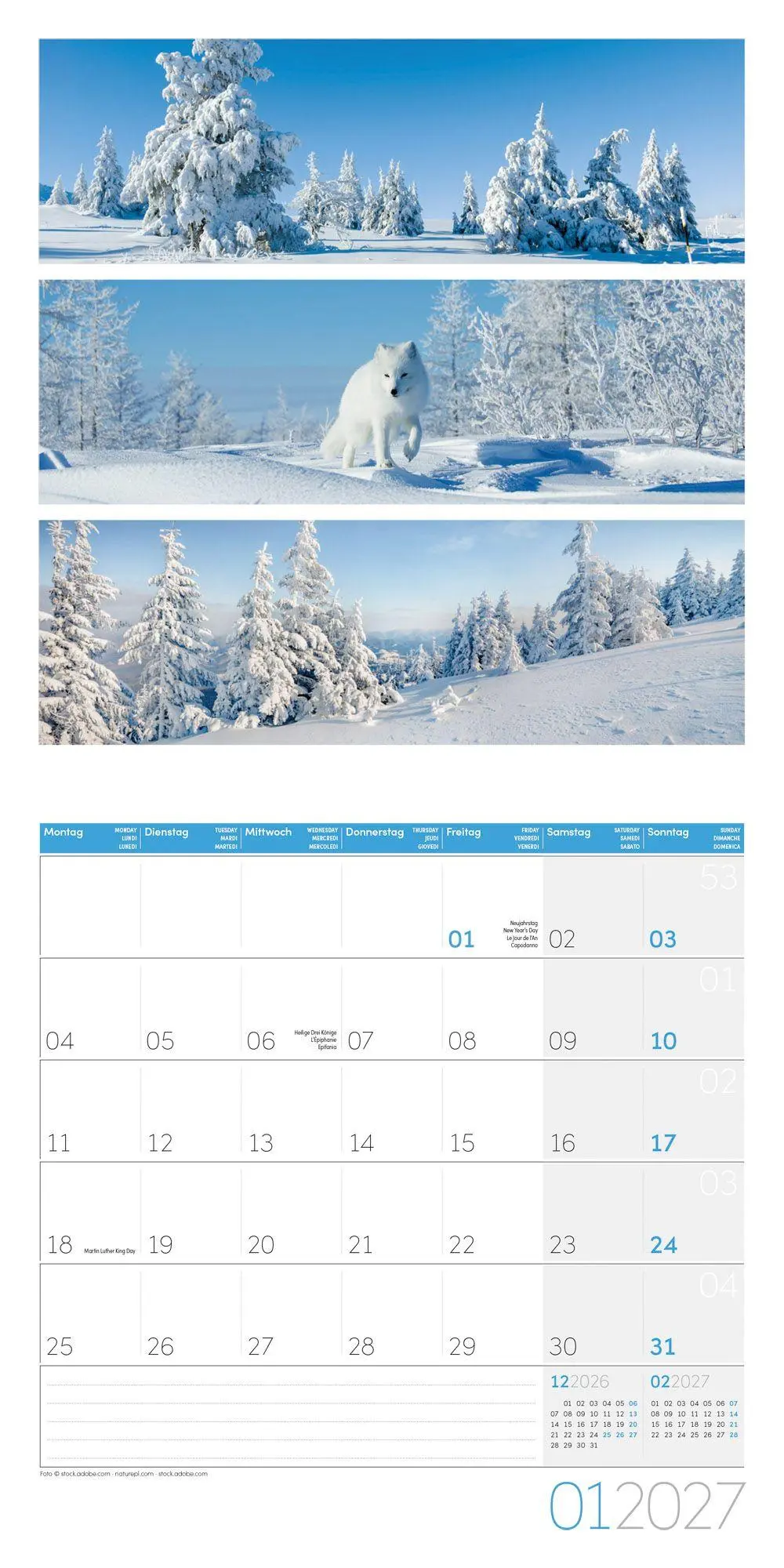 Bild: 9783838447018 | Colours of Nature Kalender 2027 - 30x30 - Art12 | GmbH | Kalender
