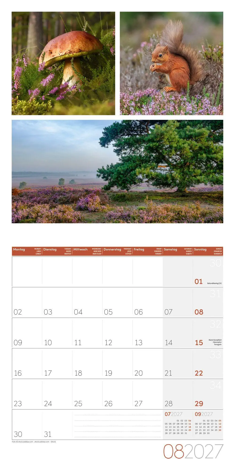 Bild: 9783838447018 | Colours of Nature Kalender 2027 - 30x30 - Art12 | GmbH | Kalender