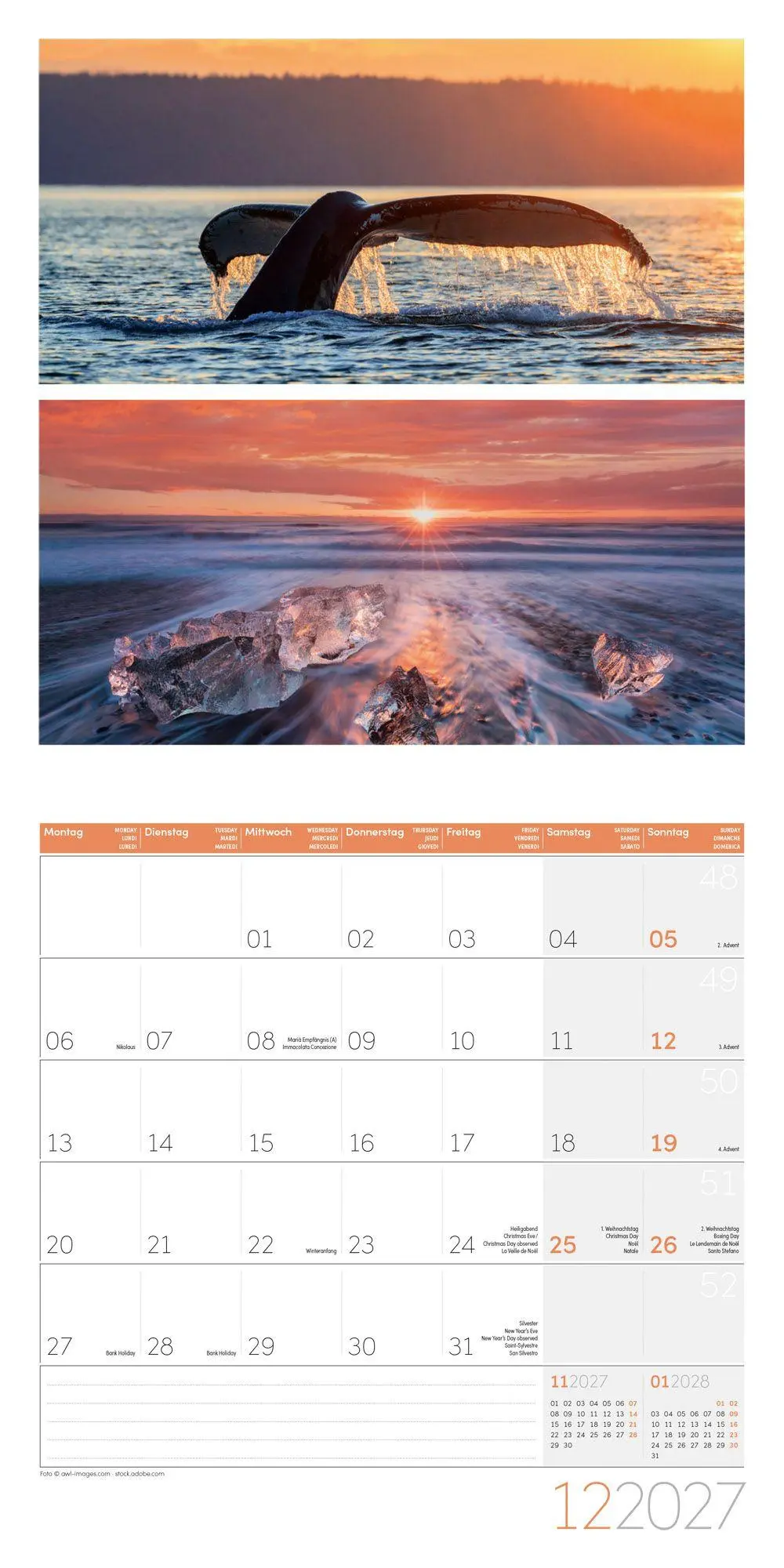 Bild: 9783838447018 | Colours of Nature Kalender 2027 - 30x30 - Art12 | GmbH | Kalender
