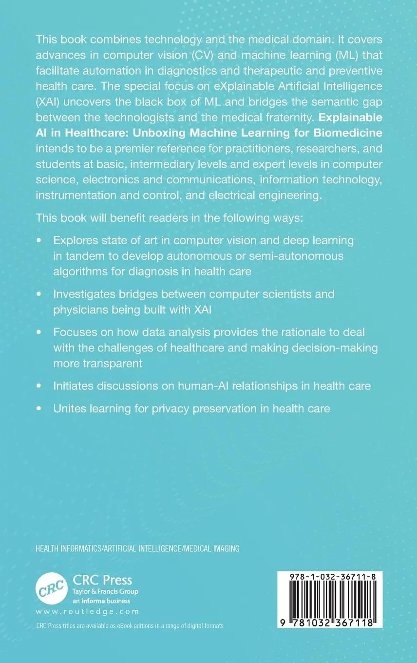 Rückseite: 9781032367118 | Explainable AI in Healthcare | Mehul S Raval (u. a.) | Buch | Englisch