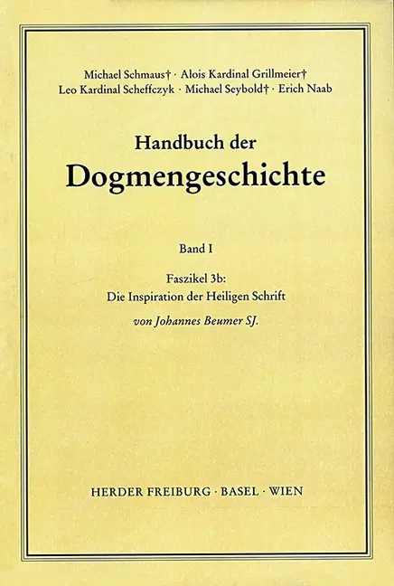 Cover: 9783451007118 | Die Inspiration der Heiligen Schrift. Faszikel.3b | Johannes Beumer