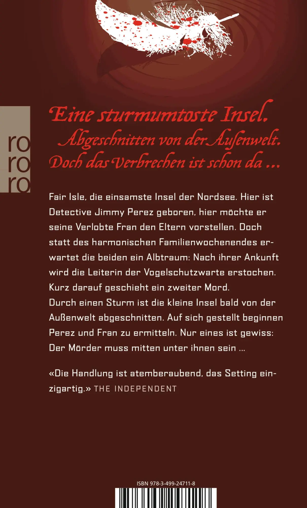 Rückseite: 9783499247118 | Sturmwarnung | Ann Cleeves | Taschenbuch | Die Shetland-Krimis | 2012
