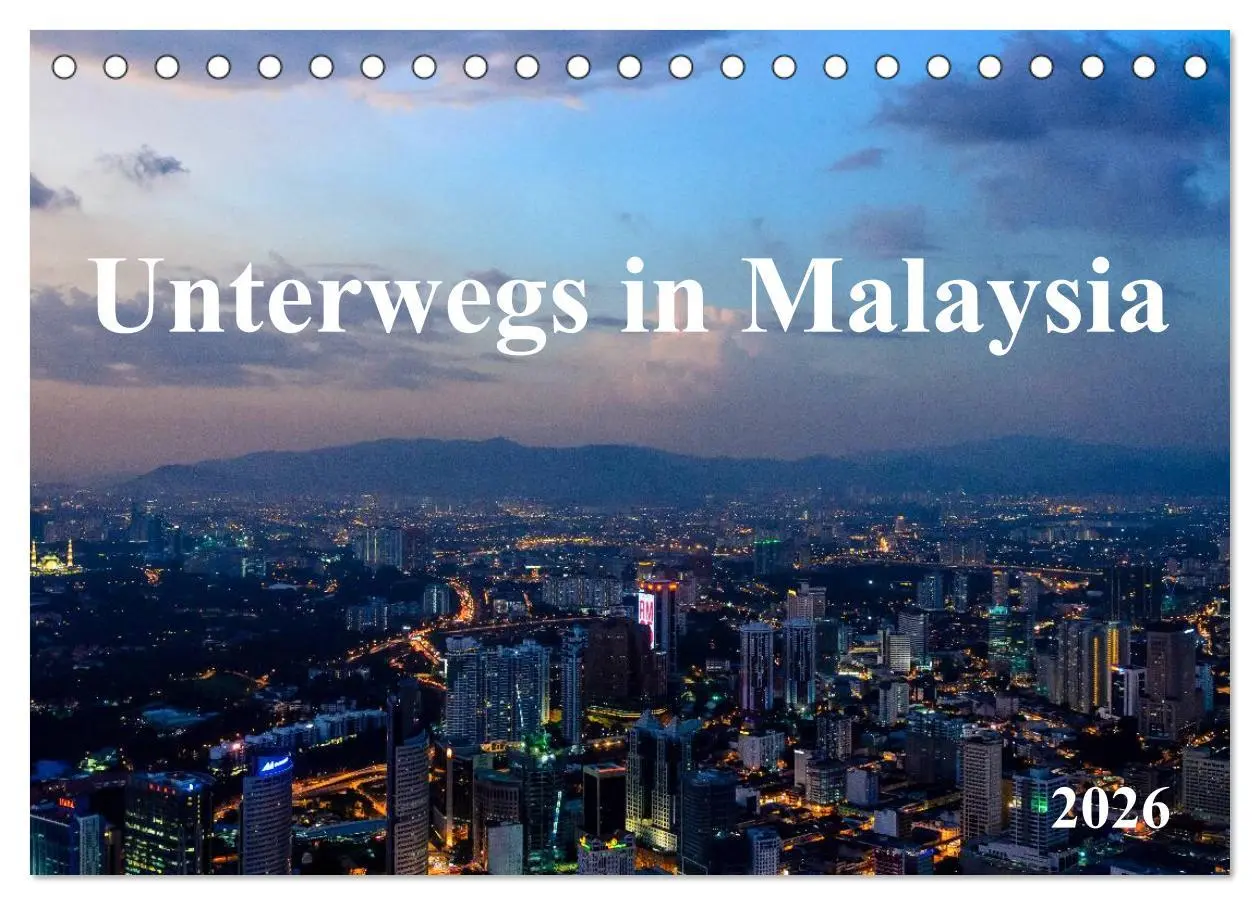 Cover: 9783516067118 | Unterwegs in Malaysia (Tischkalender 2026 DIN A5 quer), CALVENDO...