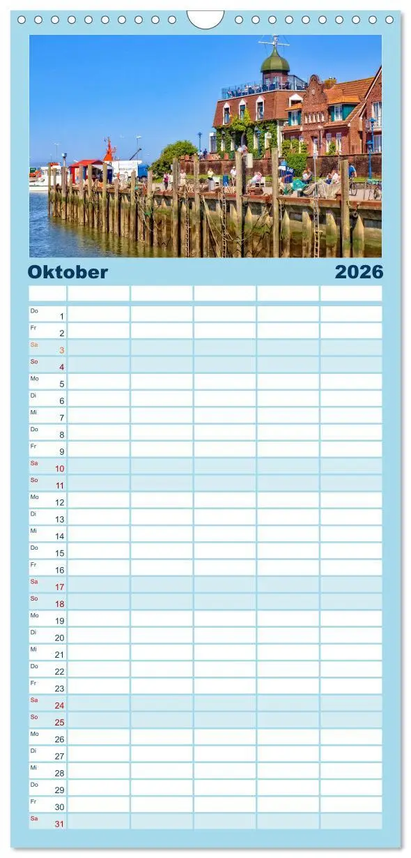 Bild: 9783516517118 | Familienplaner 2026 - Reise an die Nordsee - Neuharlingersiel mit 5...