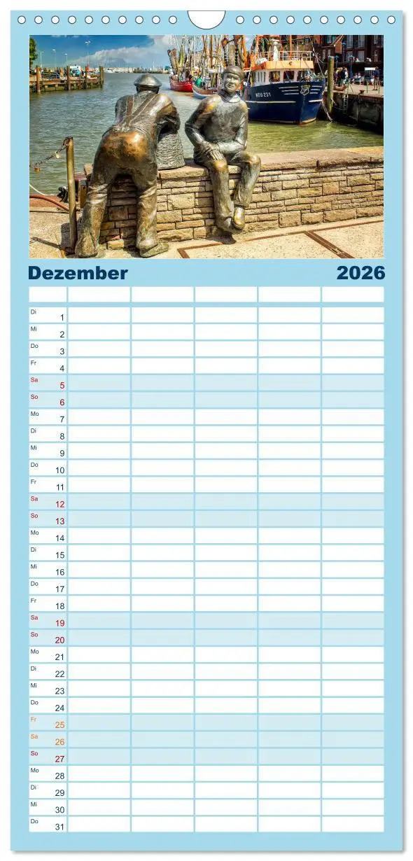 Bild: 9783516517118 | Familienplaner 2026 - Reise an die Nordsee - Neuharlingersiel mit 5...