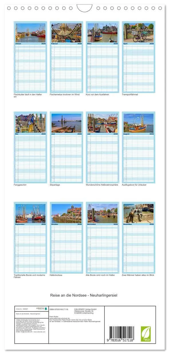 Bild: 9783516517118 | Familienplaner 2026 - Reise an die Nordsee - Neuharlingersiel mit 5...