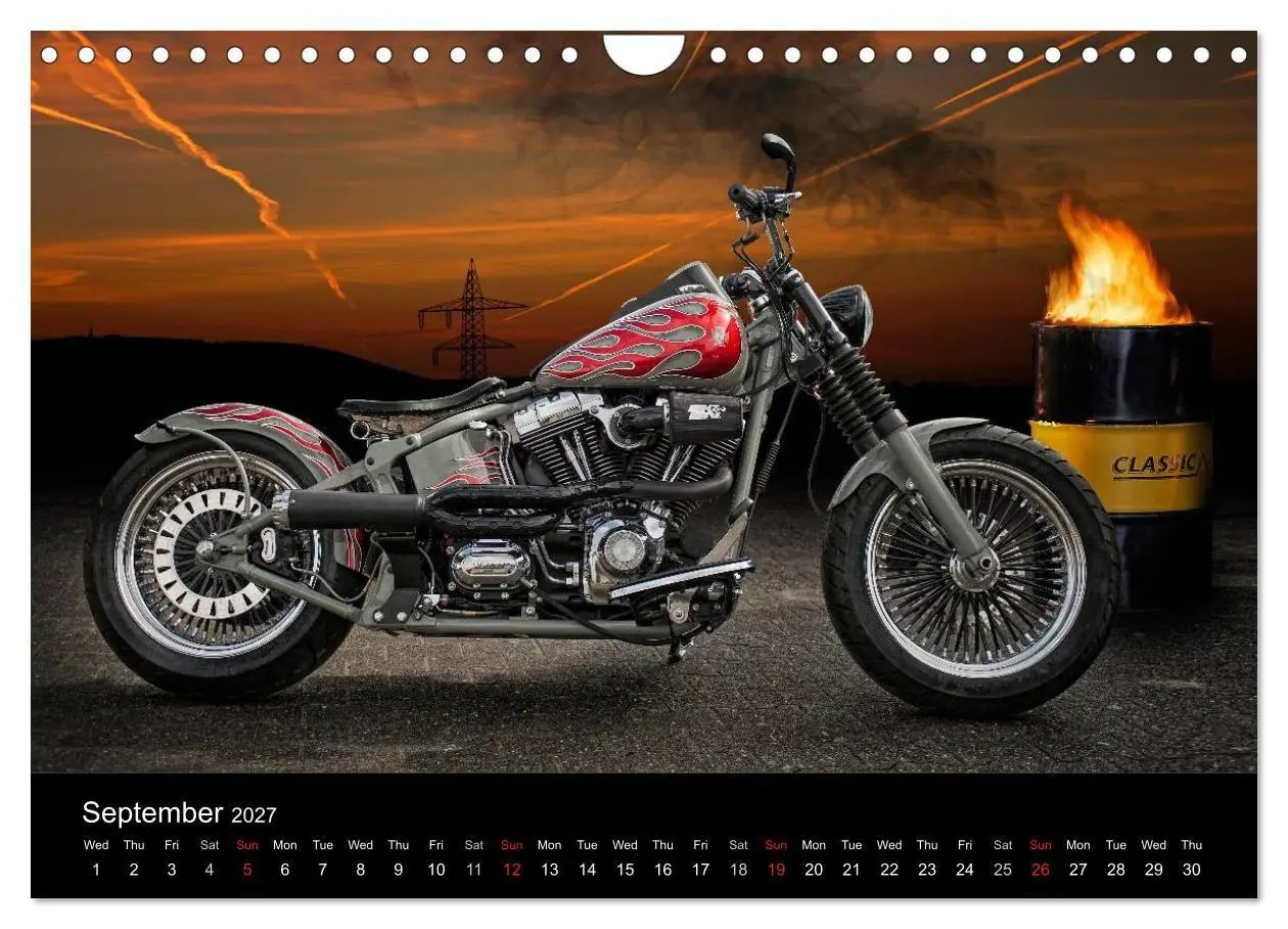 Bild: 9783594047118 | Motorbike Dreams (Wall Calendar 2027 DIN A4 landscape), CALVENDO 12...