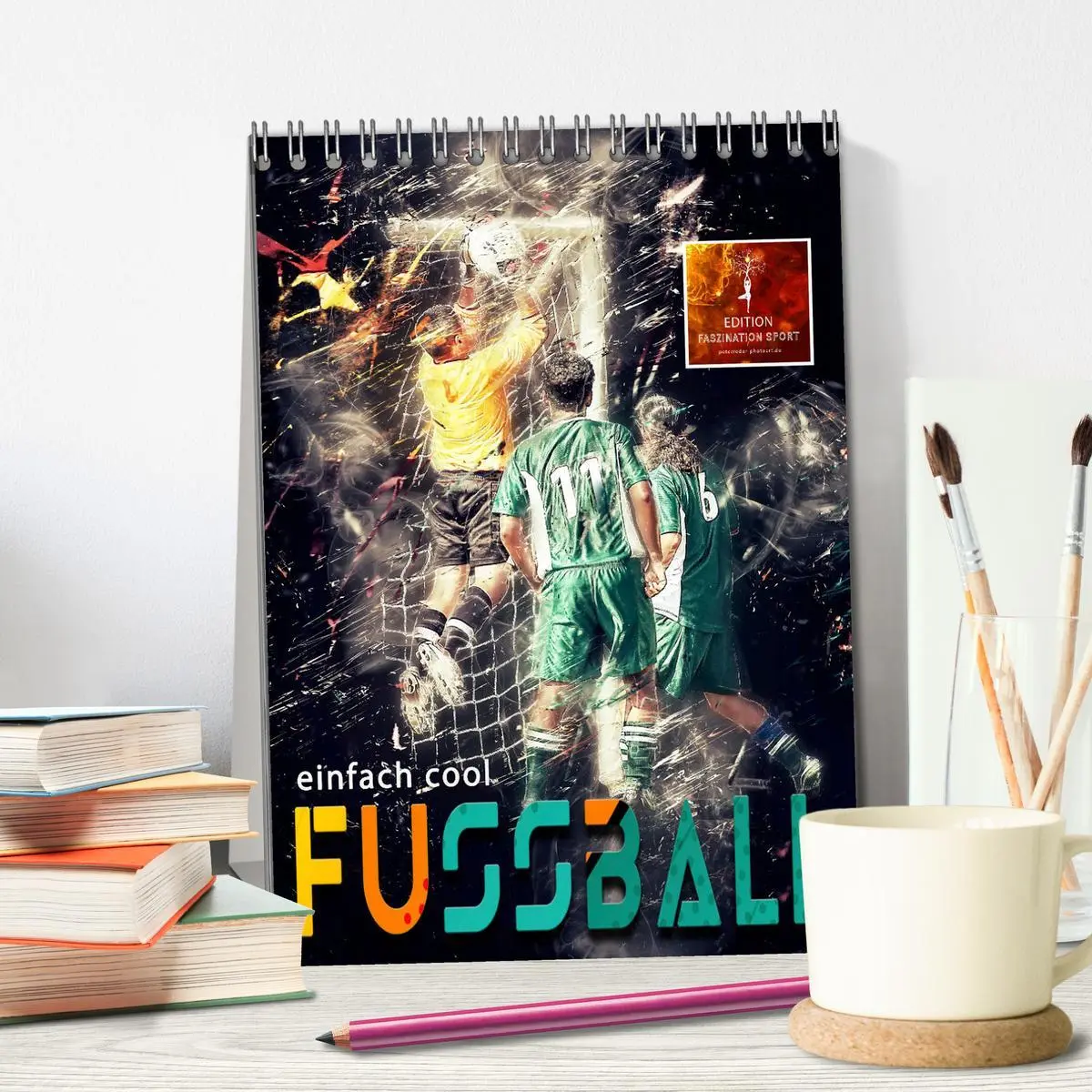 Bild: 9783516367218 | Fussball - einfach cool (Tischkalender 2026 DIN A5 hoch), CALVENDO...