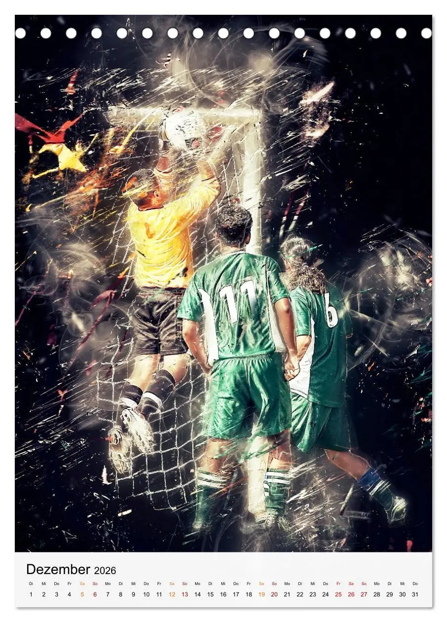 Bild: 9783516367218 | Fussball - einfach cool (Tischkalender 2026 DIN A5 hoch), CALVENDO...