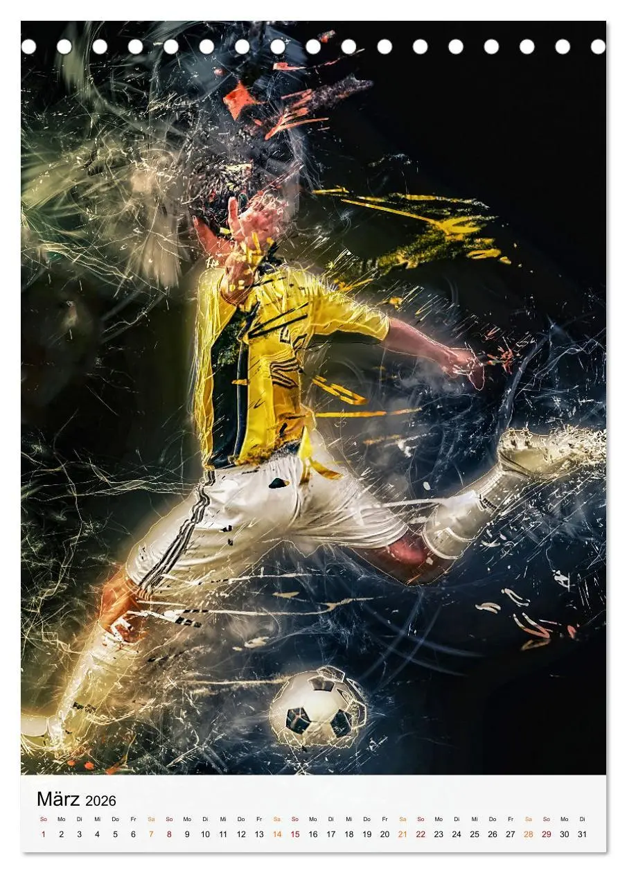 Bild: 9783516367218 | Fussball - einfach cool (Tischkalender 2026 DIN A5 hoch), CALVENDO...