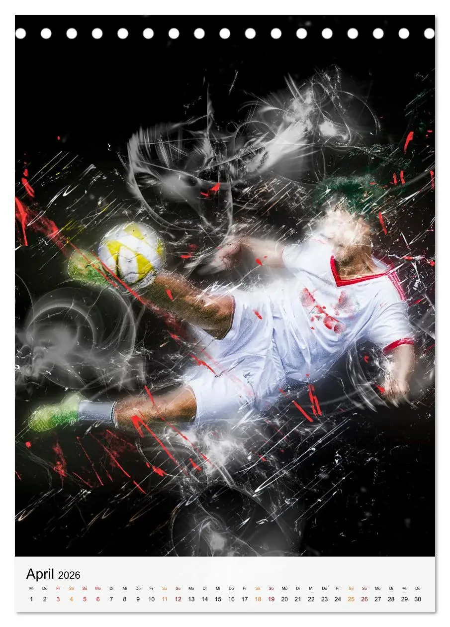 Bild: 9783516367218 | Fussball - einfach cool (Tischkalender 2026 DIN A5 hoch), CALVENDO...