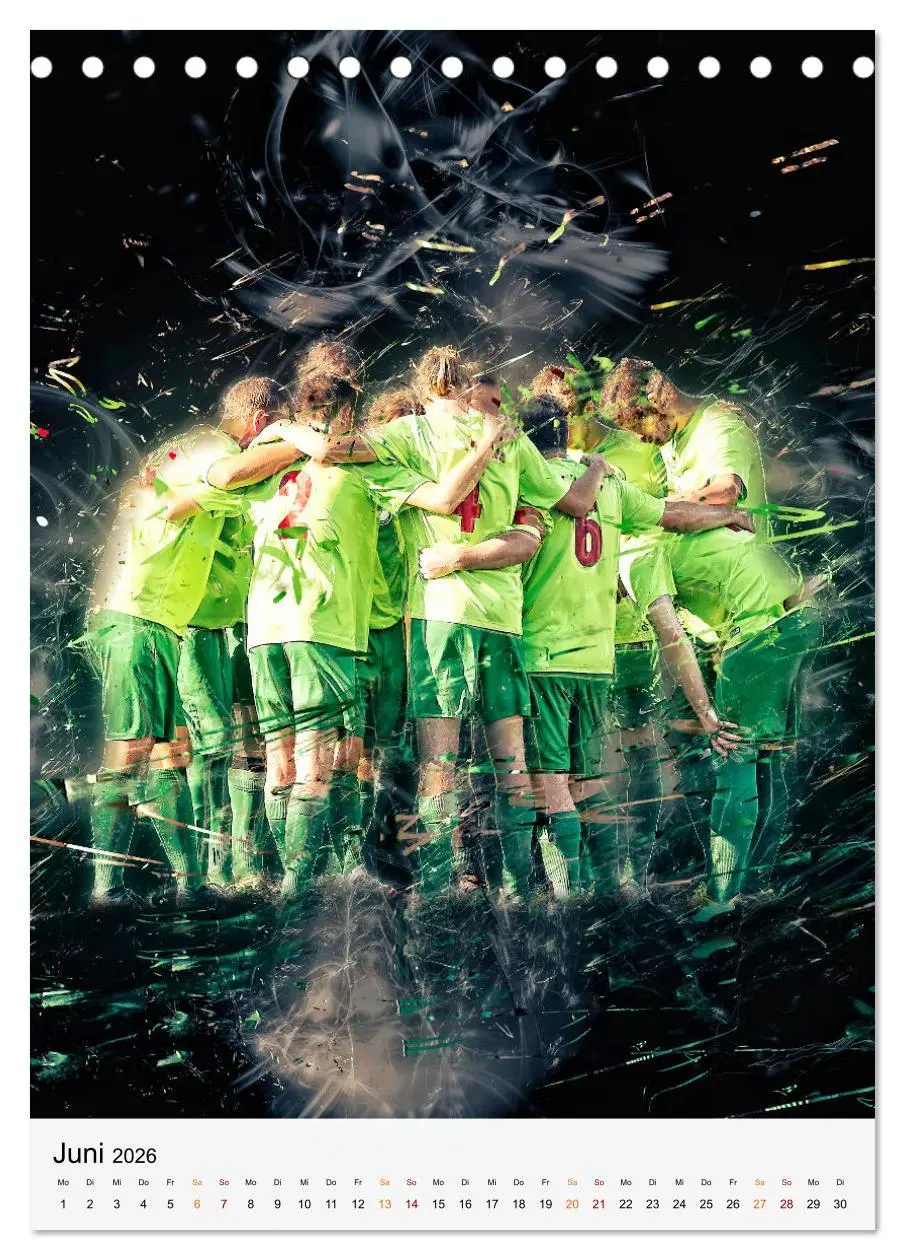 Bild: 9783516367218 | Fussball - einfach cool (Tischkalender 2026 DIN A5 hoch), CALVENDO...