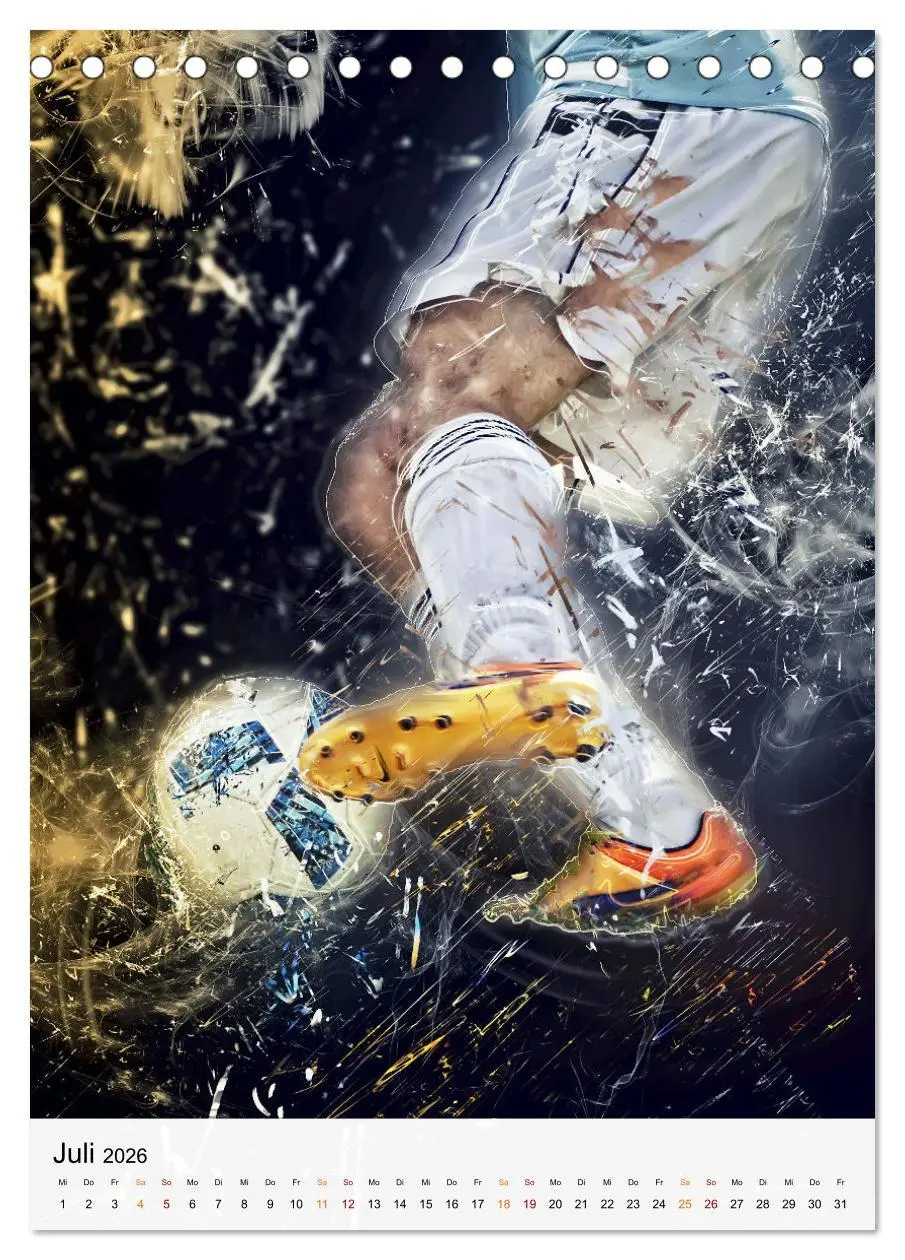 Bild: 9783516367218 | Fussball - einfach cool (Tischkalender 2026 DIN A5 hoch), CALVENDO...