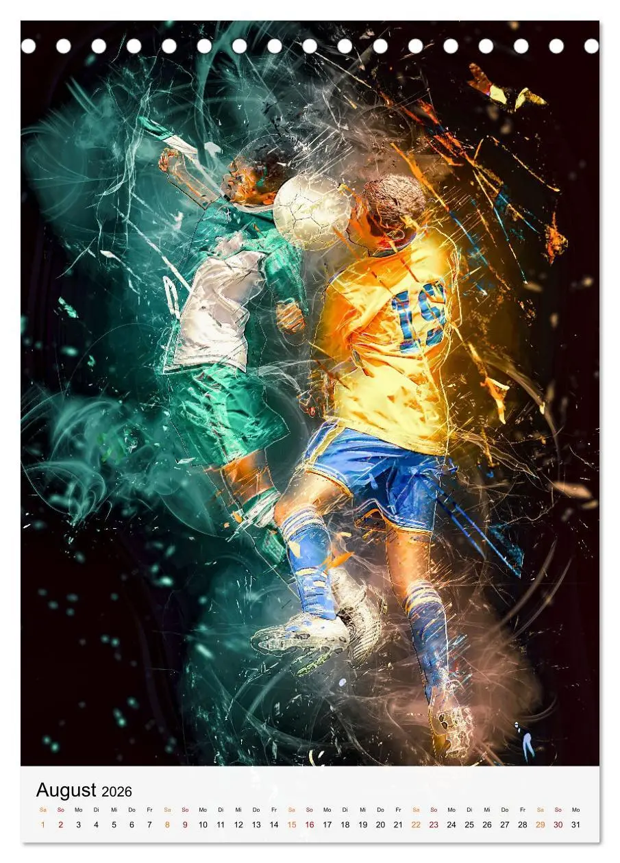 Bild: 9783516367218 | Fussball - einfach cool (Tischkalender 2026 DIN A5 hoch), CALVENDO...