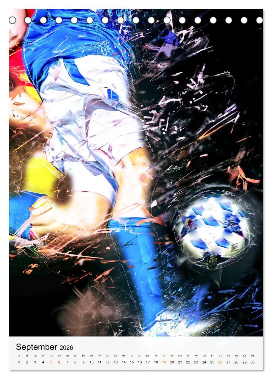 Bild: 9783516367218 | Fussball - einfach cool (Tischkalender 2026 DIN A5 hoch), CALVENDO...