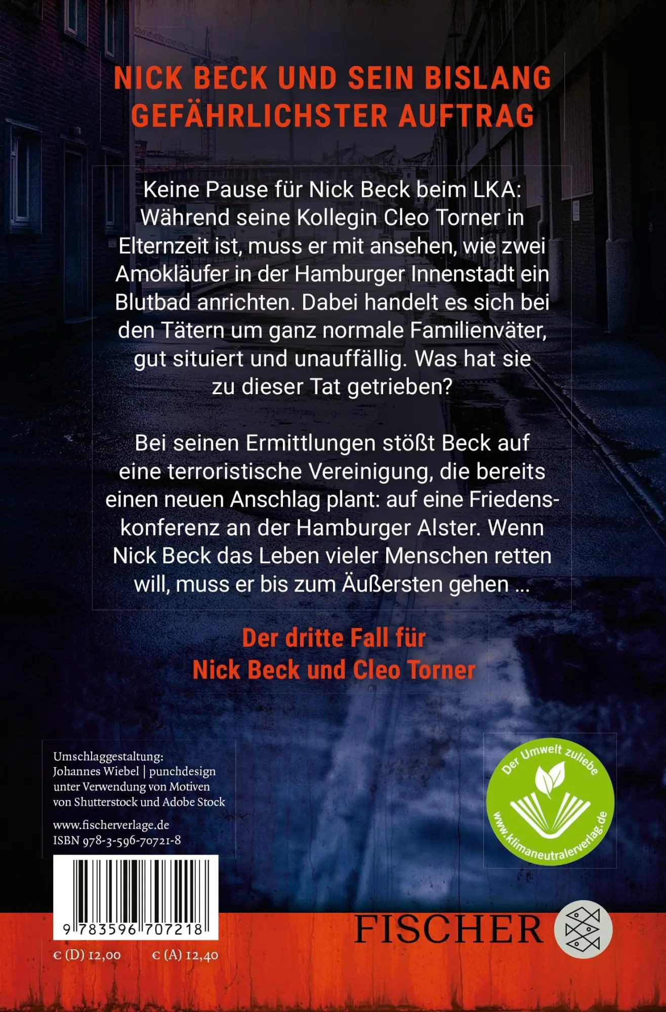 Rückseite: 9783596707218 | Dämmerung für Beck | Kriminalroman | Tom Voss | Taschenbuch | 352 S.