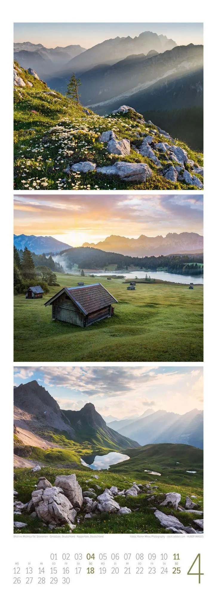 Bild: 9783838427218 | Bergzeit Triplet-Kalender 2027 | Ackermann Kunstverlag GmbH | Kalender