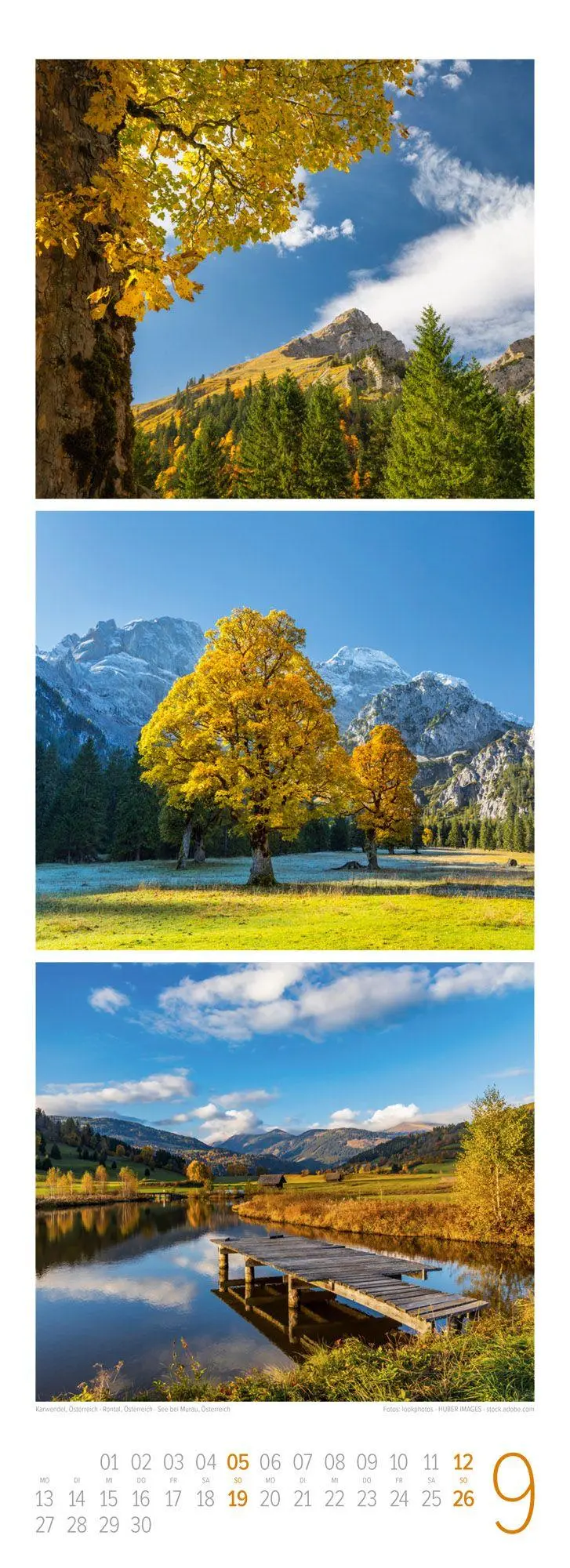 Bild: 9783838427218 | Bergzeit Triplet-Kalender 2027 | Ackermann Kunstverlag GmbH | Kalender