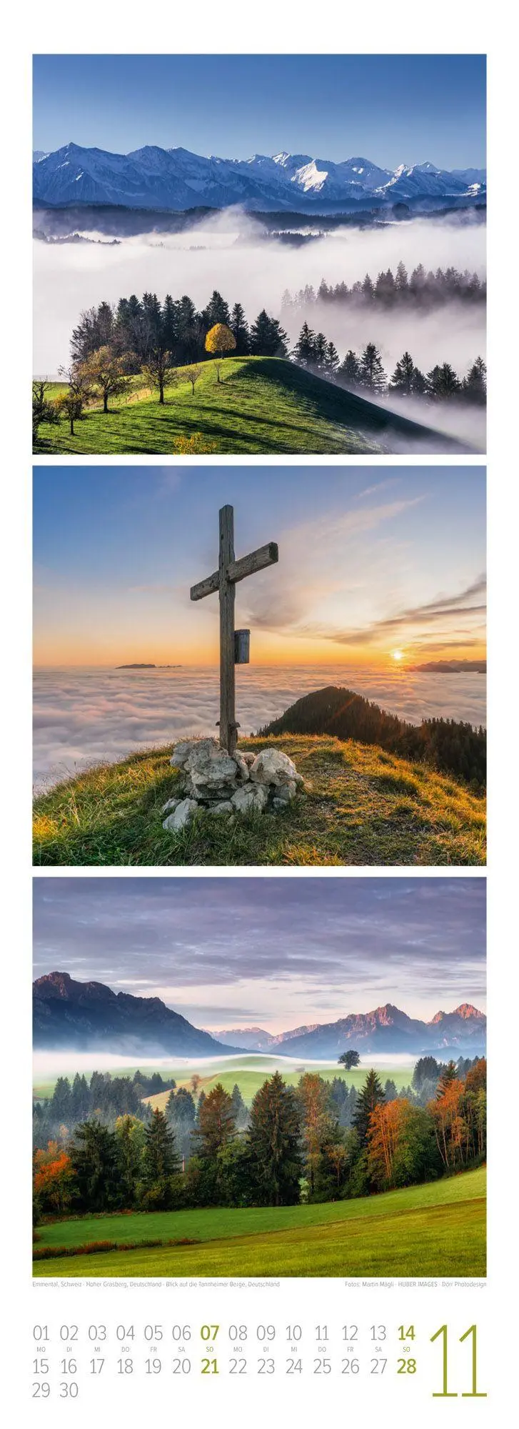 Bild: 9783838427218 | Bergzeit Triplet-Kalender 2027 | Ackermann Kunstverlag GmbH | Kalender