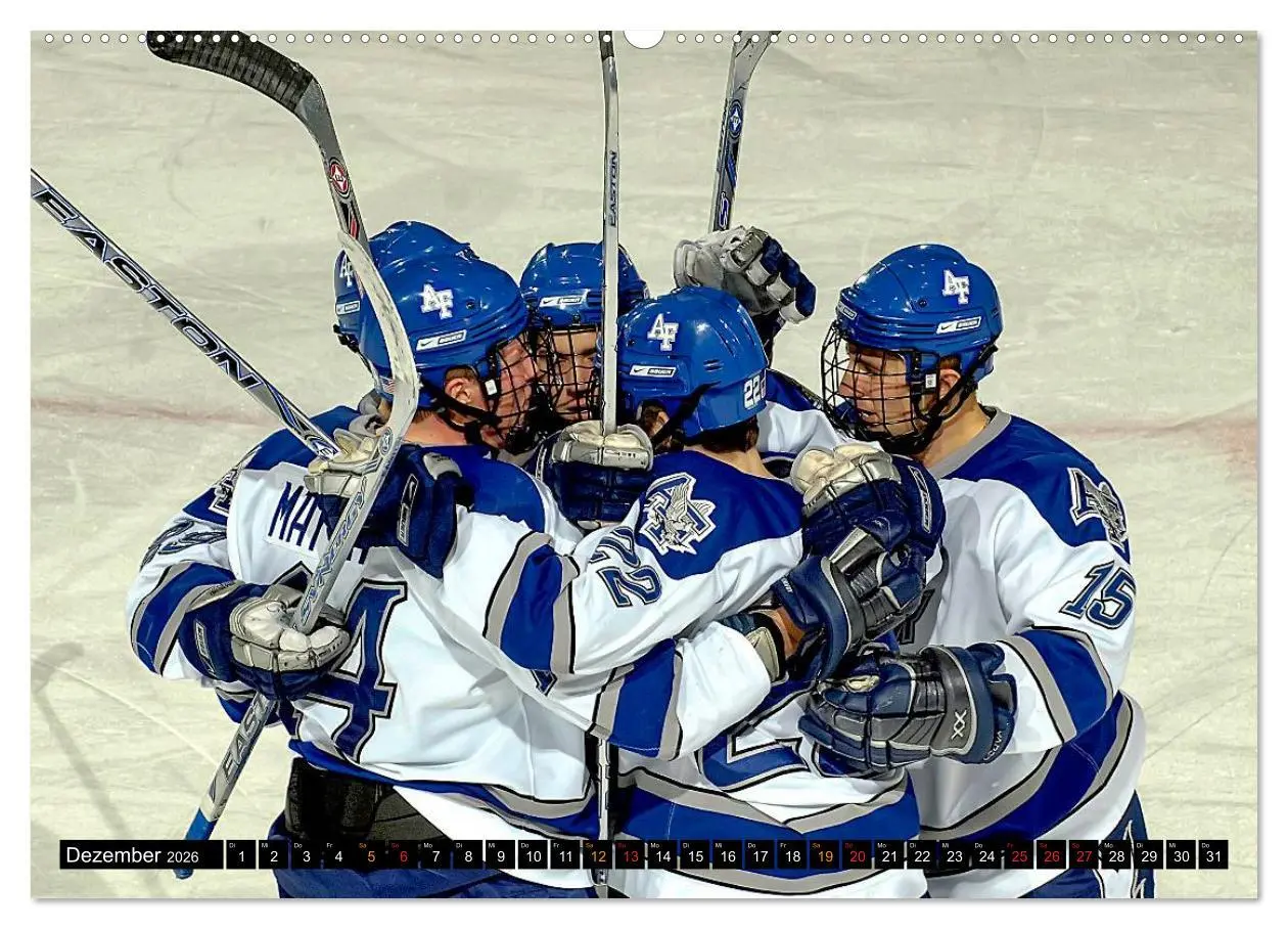Bild: 9783516047318 | Mit vollem Einsatz - Eishockey (hochwertiger Premium Wandkalender...