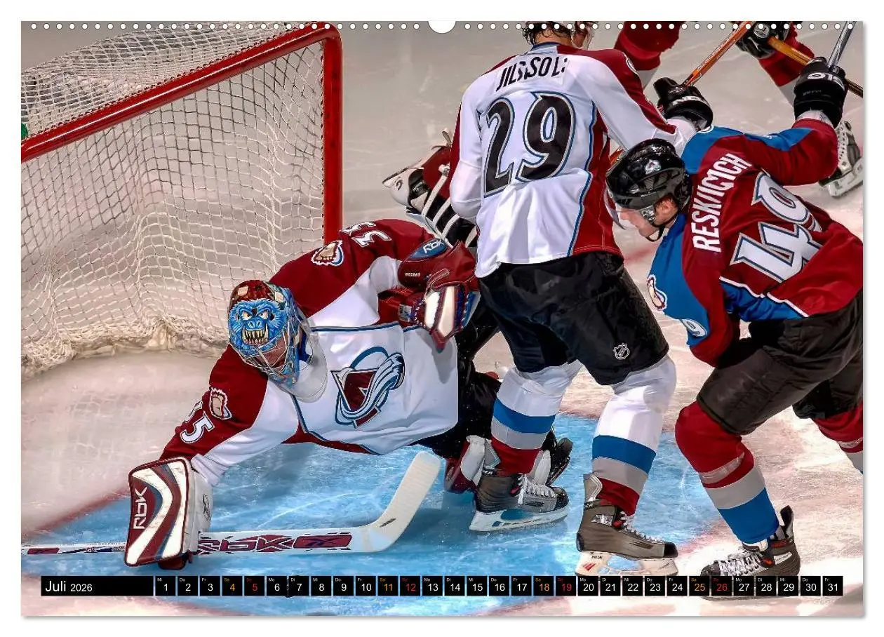 Bild: 9783516047318 | Mit vollem Einsatz - Eishockey (hochwertiger Premium Wandkalender...