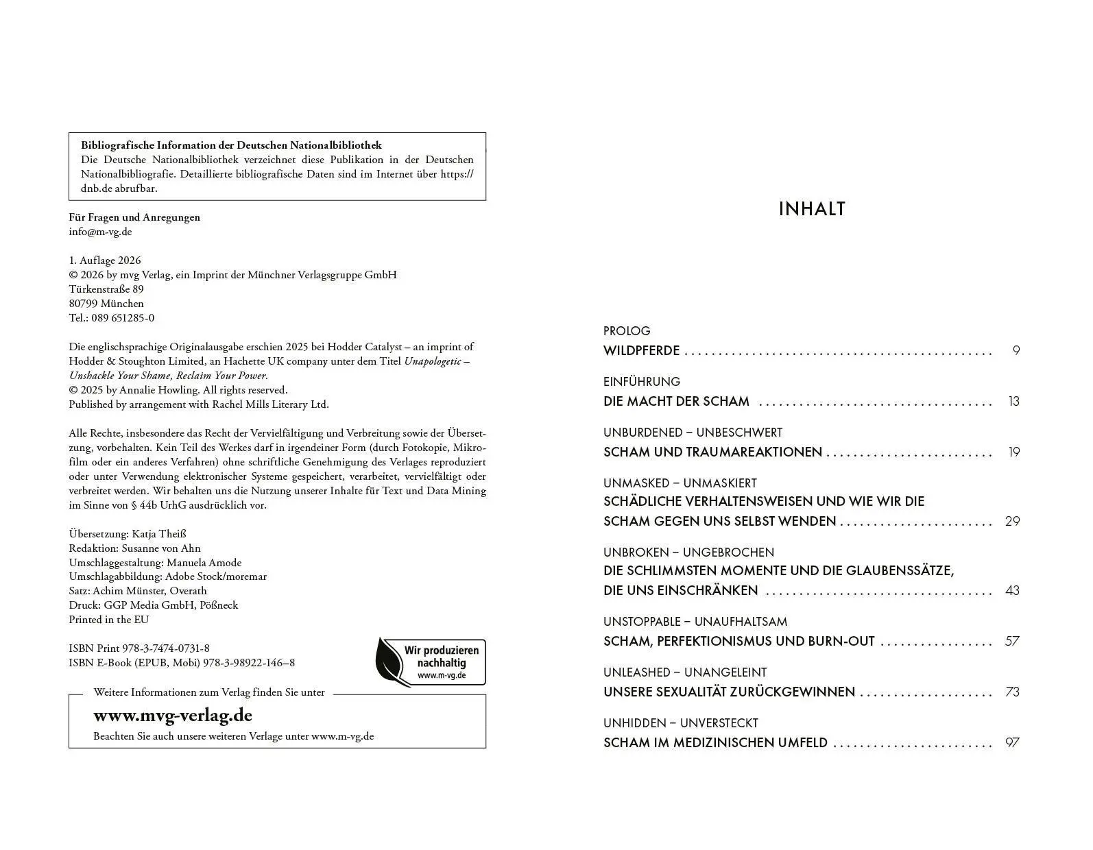 Bild: 9783747407318 | Unshame | Annalie Howling | Buch | 192 S. | Deutsch | 2025