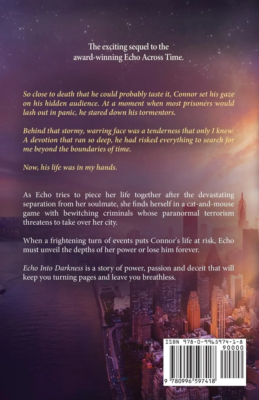 Rückseite: 9780996597418 | Echo Into Darkness | Book 2 in The Echo Saga | Skye Genaro | Buch