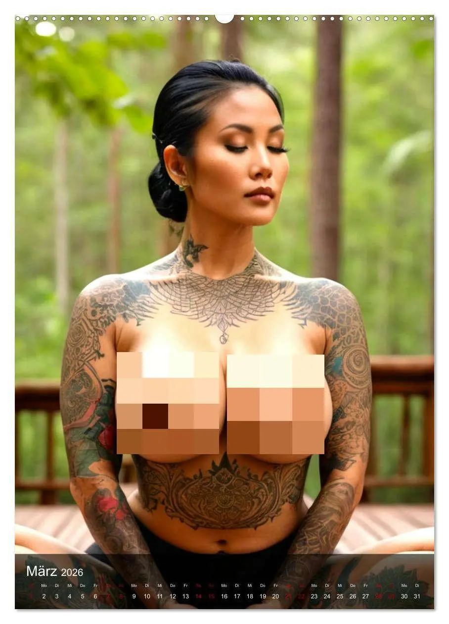 Bild: 9783457257418 | Tattoo Queens Asien (Wandkalender 2026 DIN A2 hoch), CALVENDO...