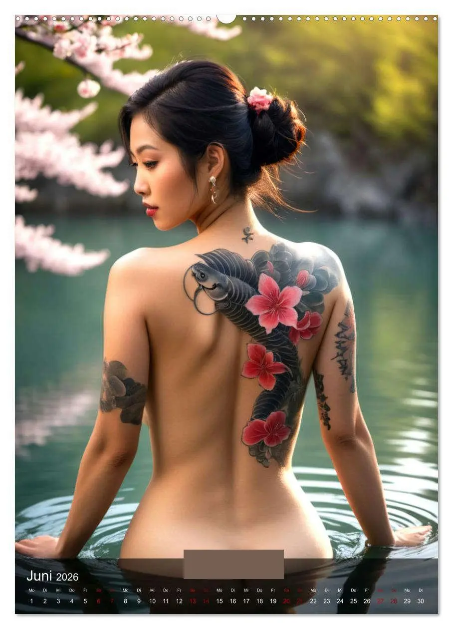 Bild: 9783457257418 | Tattoo Queens Asien (Wandkalender 2026 DIN A2 hoch), CALVENDO...