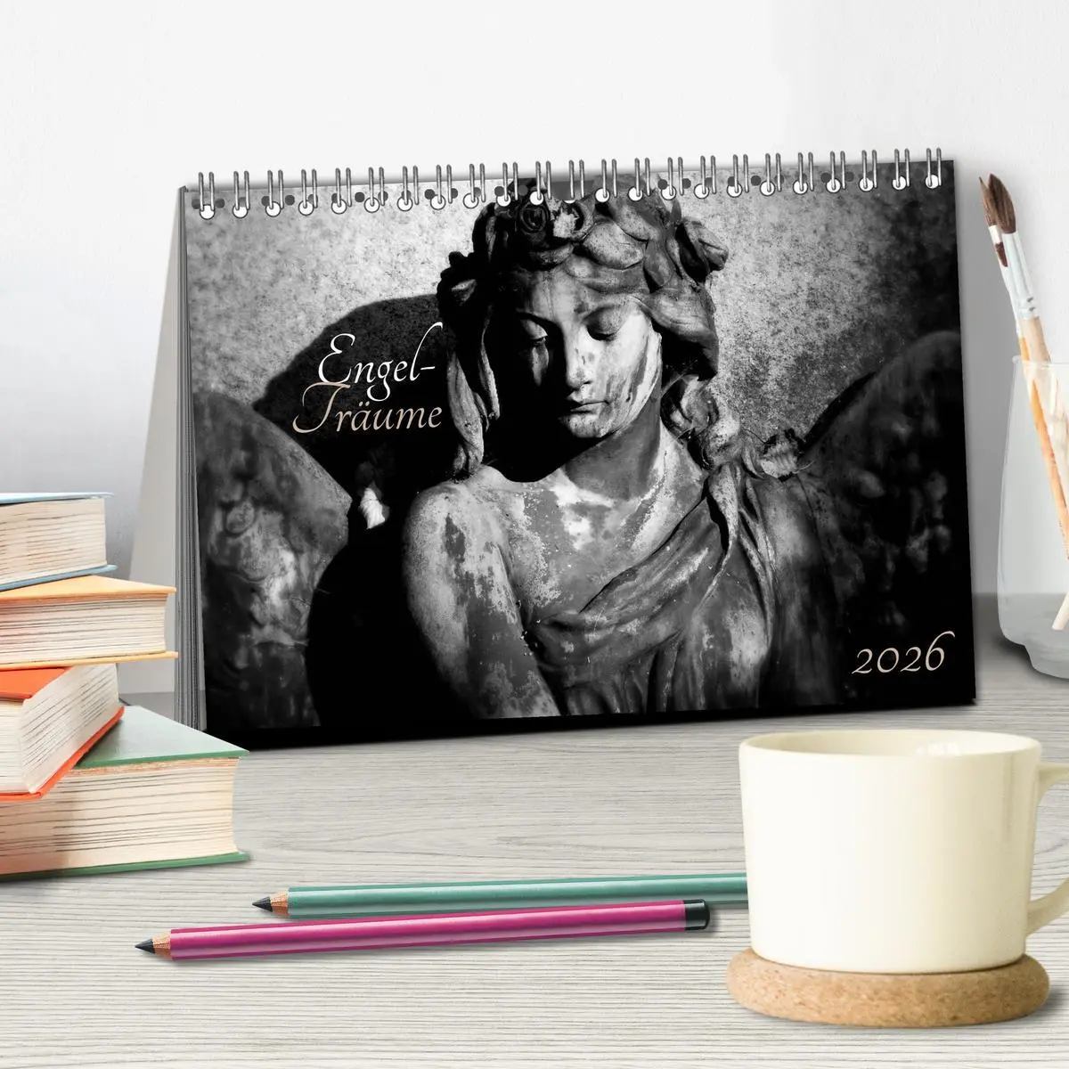Bild: 9783516037418 | Engel-Träume (Tischkalender 2026 DIN A5 quer), CALVENDO Monatskalender