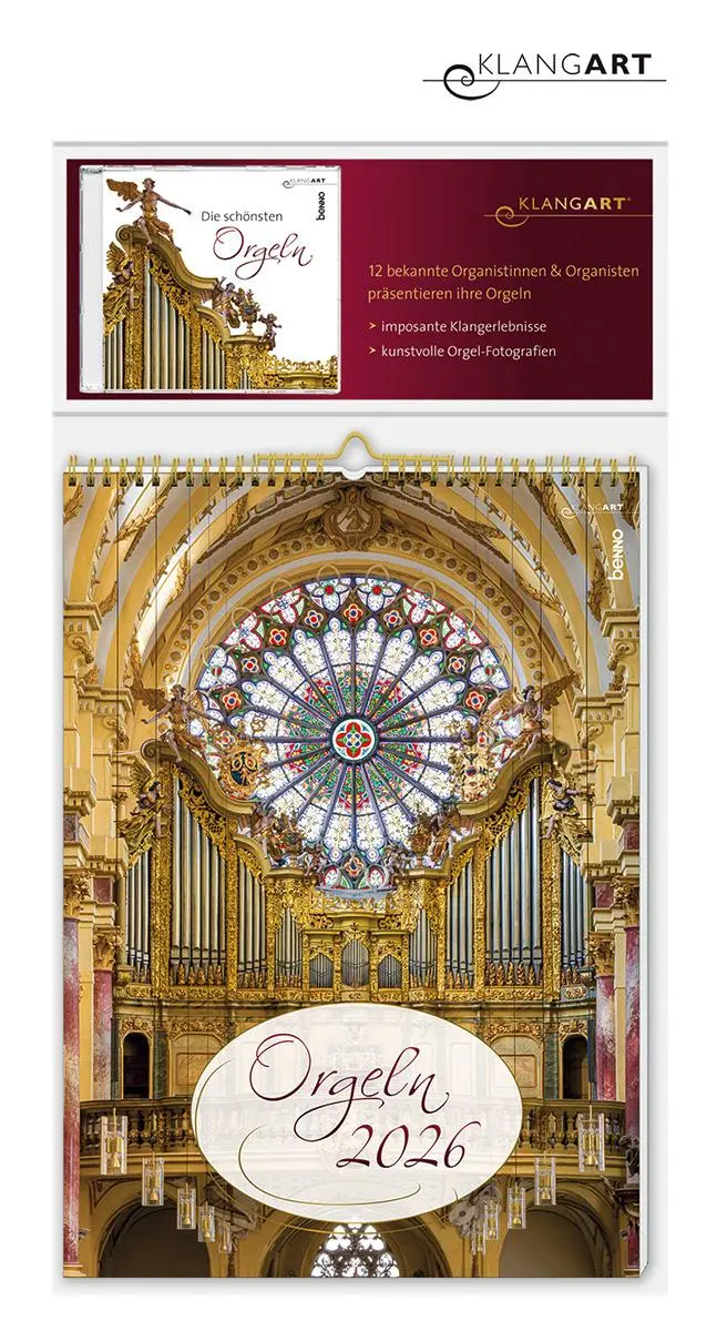 Bild: 9783746267418 | Orgeln 2026 | Kalender mit CD | Kalender | Spiralbindung | 12 S.