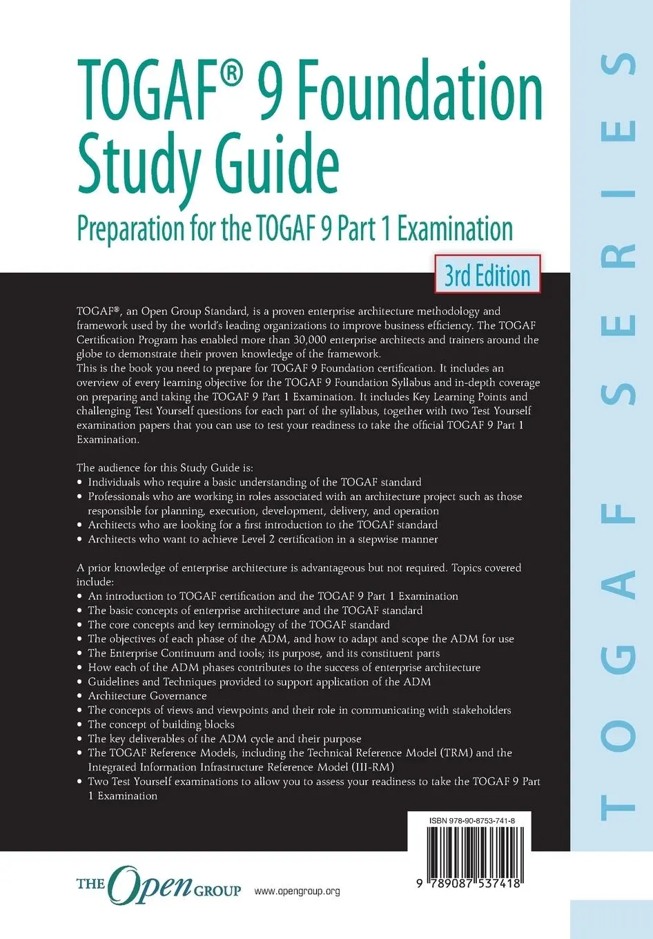 Rückseite: 9789087537418 | TOGAF® 9 Foundation Study Guide - 3rd Edition | Rachel Harrison | Buch