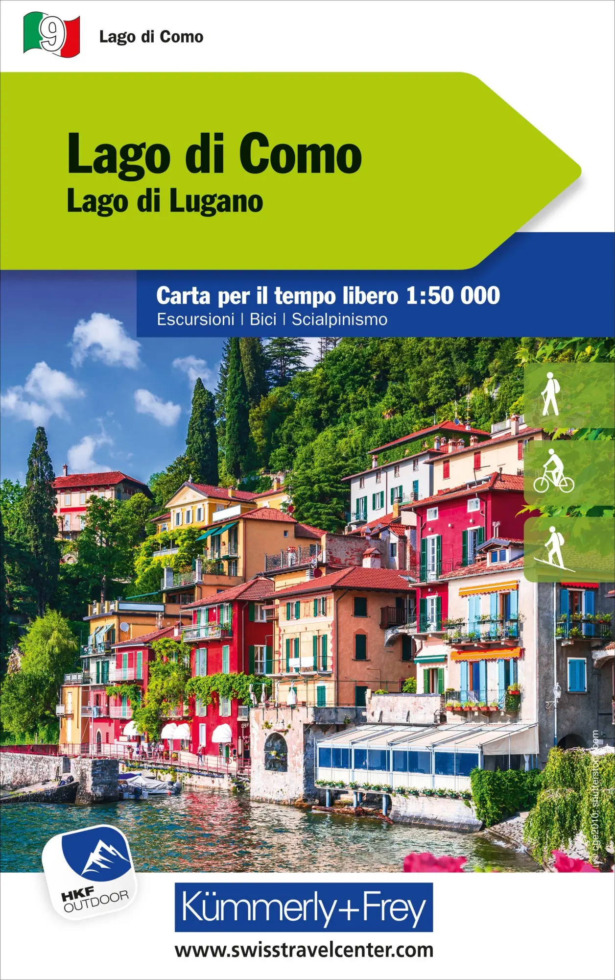 Cover: 9783259007518 | Kümmerly+Frey Outdoorkarte Lago di Como 1:50.000 | AG | (Land-)Karte
