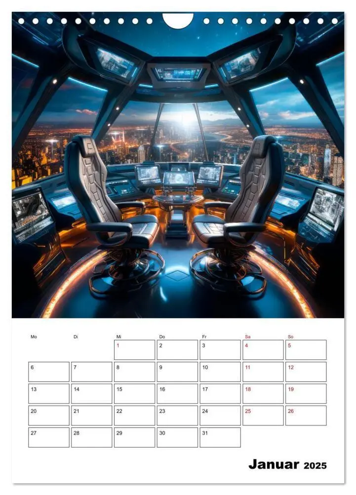 Bild: 9783435847518 | KÜNSTLICHE INTELLIGENZ Cooler Terminplaner (Wandkalender 2025 DIN...
