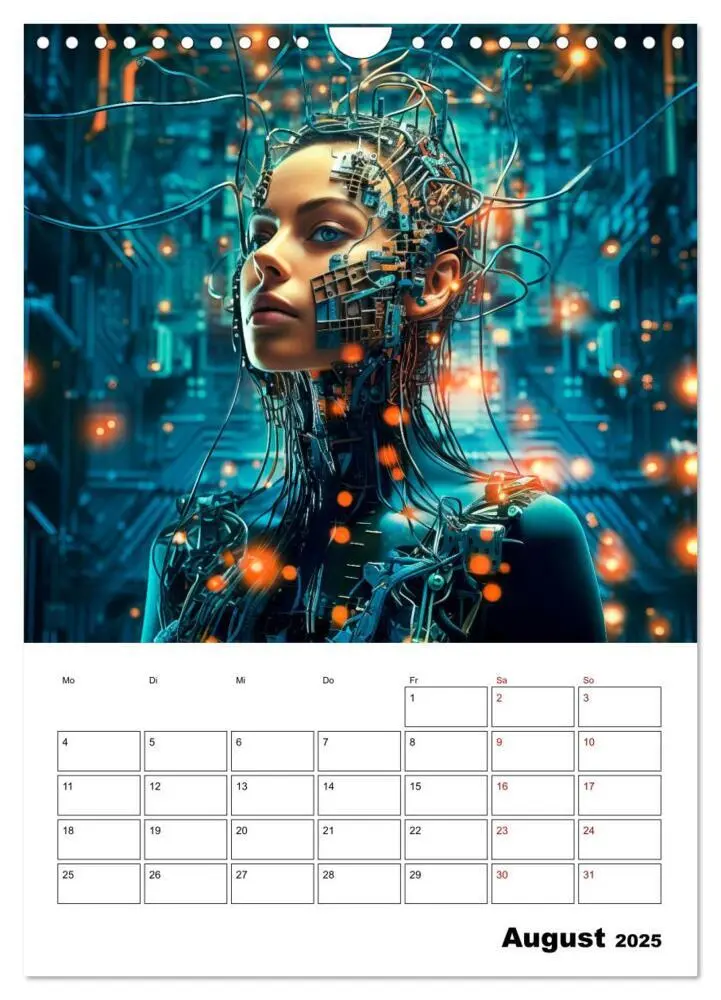 Bild: 9783435847518 | KÜNSTLICHE INTELLIGENZ Cooler Terminplaner (Wandkalender 2025 DIN...