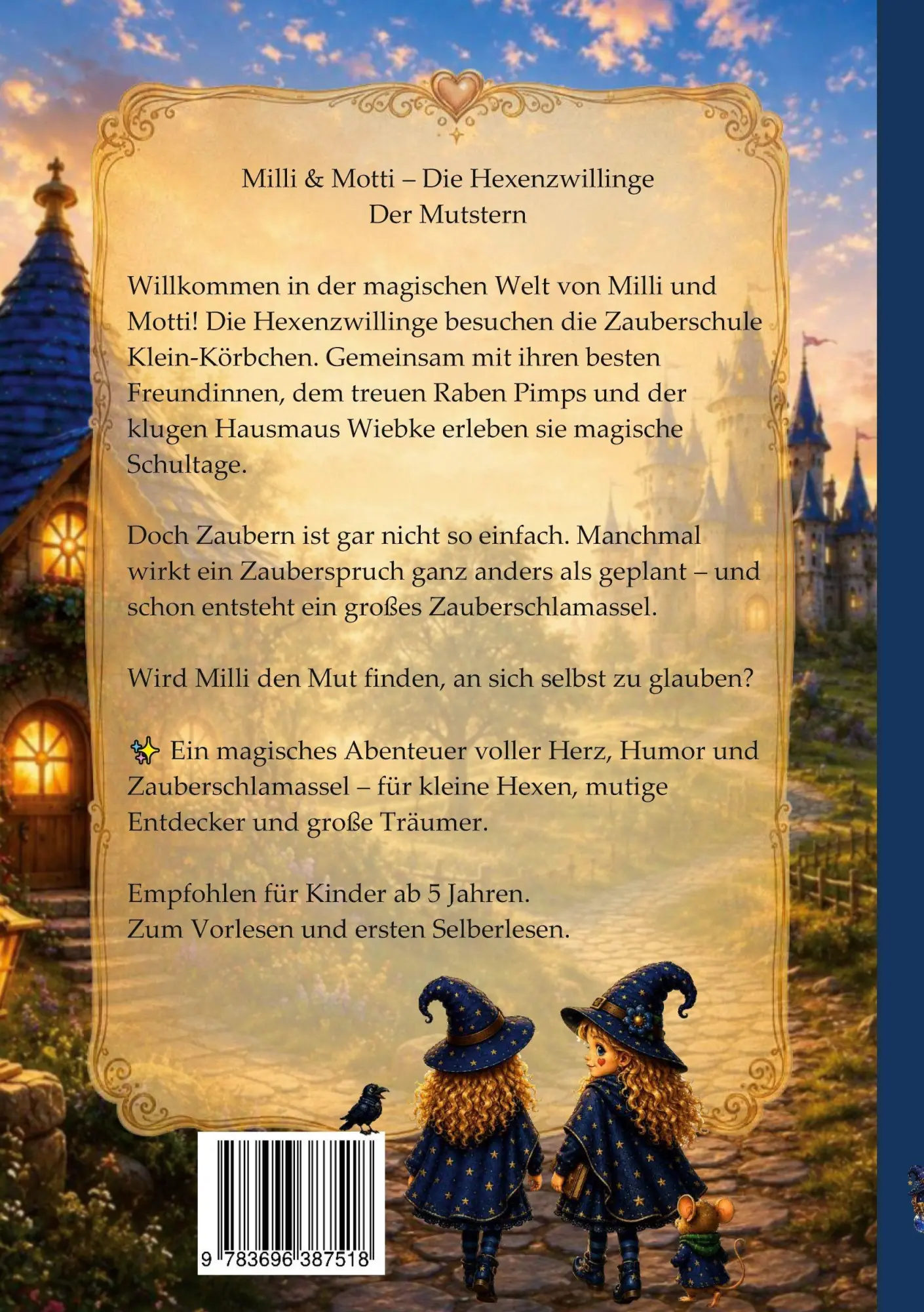 Rückseite: 9783696387518 | Milli und Motti - Die Hexenzwillinge | Der Mutstern | Taschenbuch