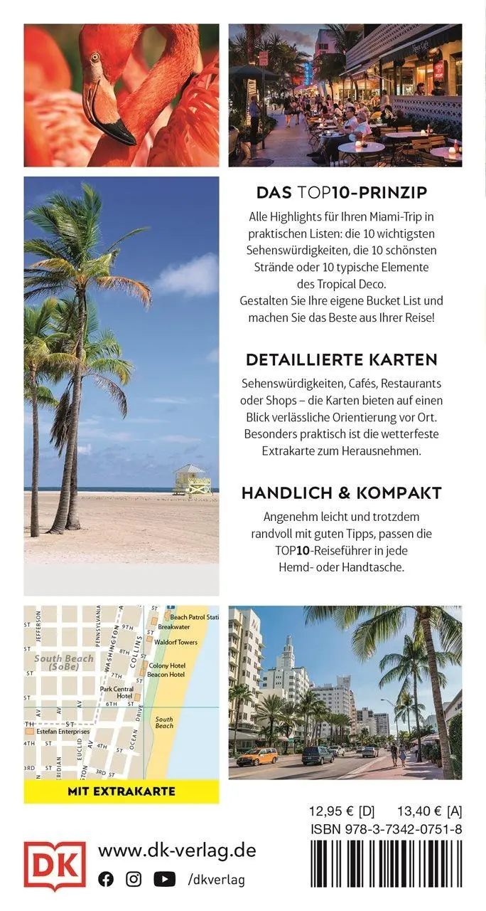 Rückseite: 9783734207518 | TOP10 Reiseführer Miami &amp; Keys | DK Verlag - Reise | Taschenbuch