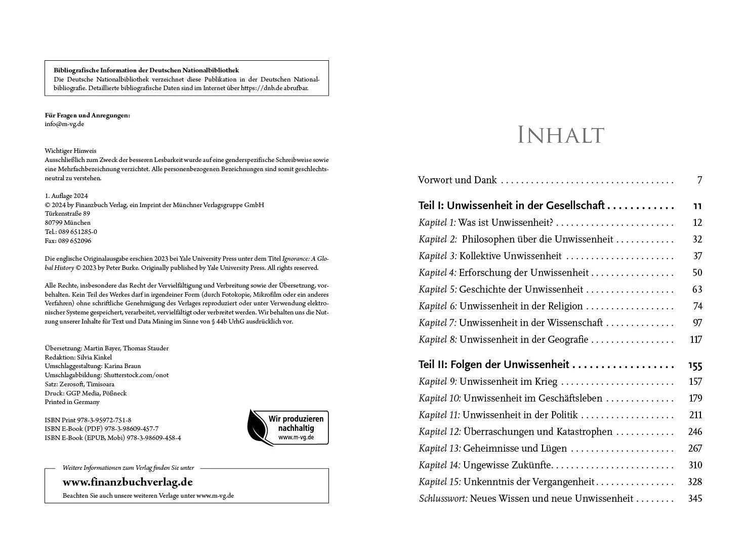 Bild: 9783959727518 | Die kürzeste Weltgeschichte der Unwissenheit | Peter Burke | Buch